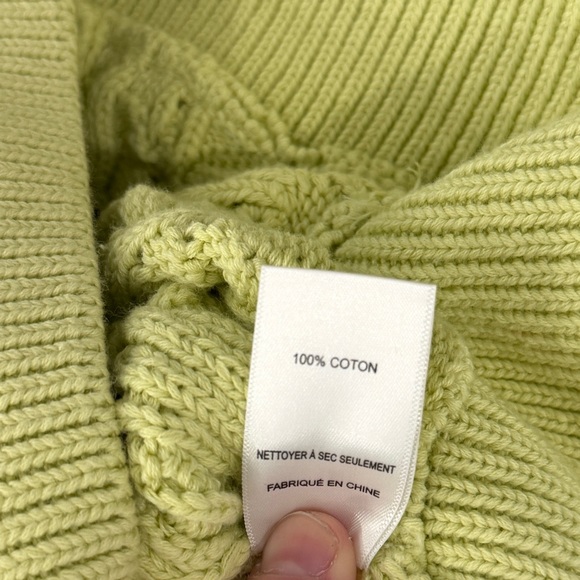 ASTR the Label Elowen Textured Knit Puff-Sleeve Sweater | Lime Green | Size S - Picture 6 of 6